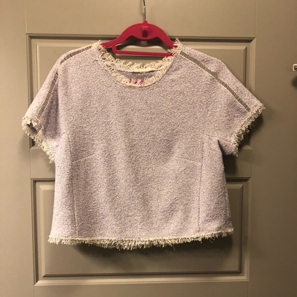 Rebecca Taylor Tweed Peplum Top - Picture 4 of 7